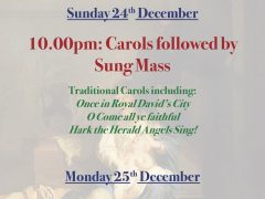 Christmas Mass times at Holy Angels, Torquay