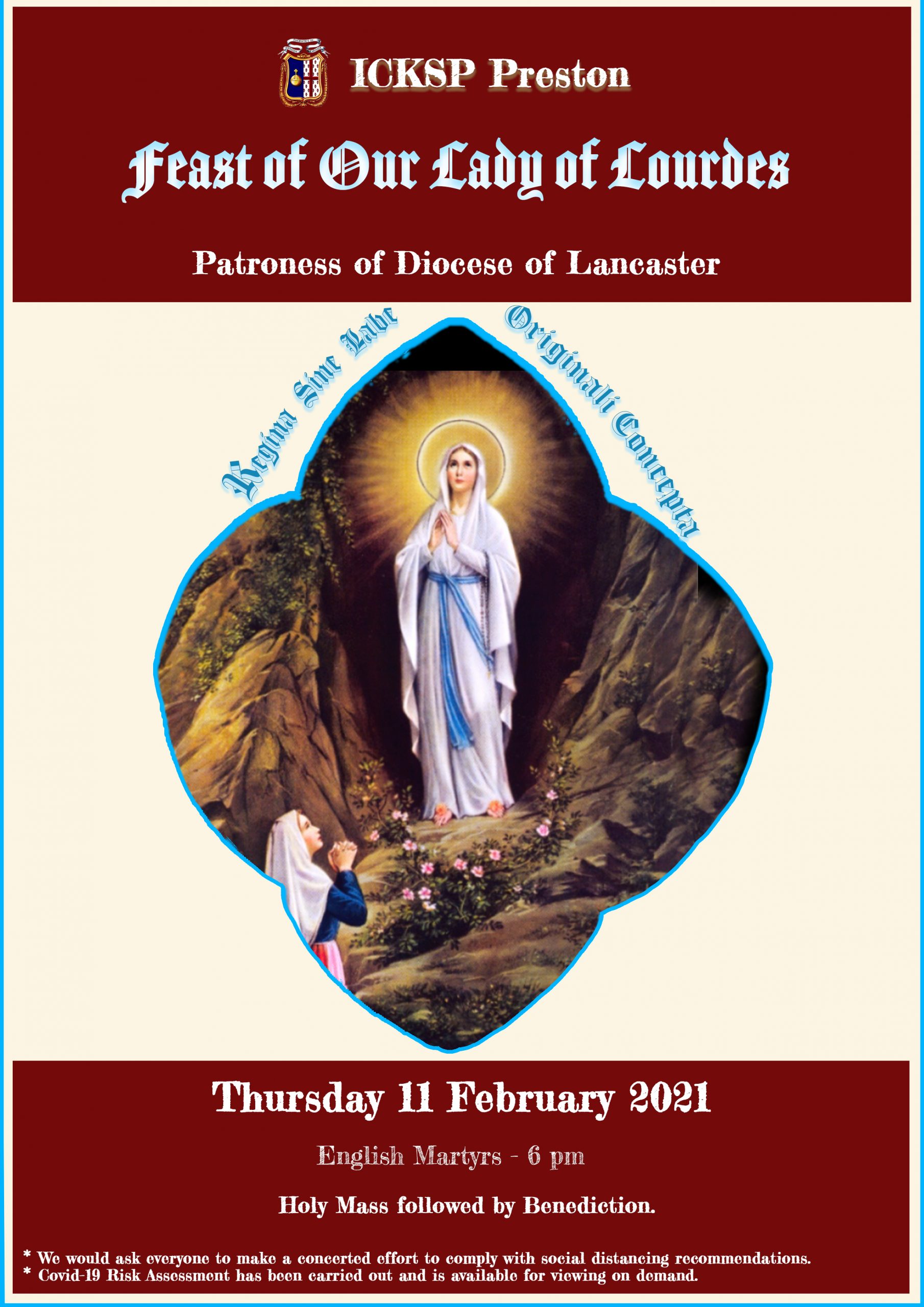 Feast of Our Lady of Lourdes The Spire & The Martyrs